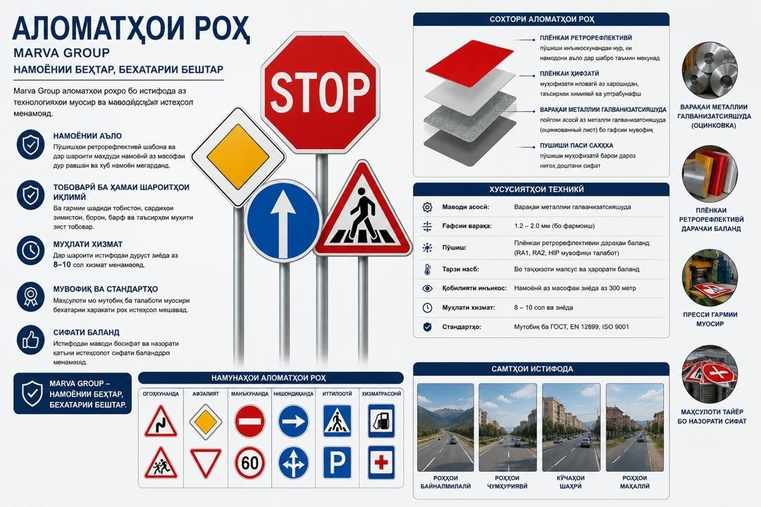 Инфографика: дорожные знаки